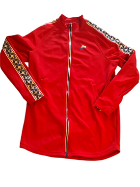 Nike Taped Poly Track Jacket Women’s Zipper Front Small Petite University Red